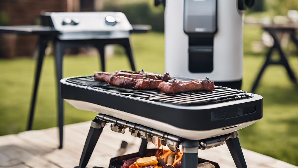 Illustration détaillée sur les gadgets surprenants du ces : barbecue intelligent, chiot robot et litière connectée